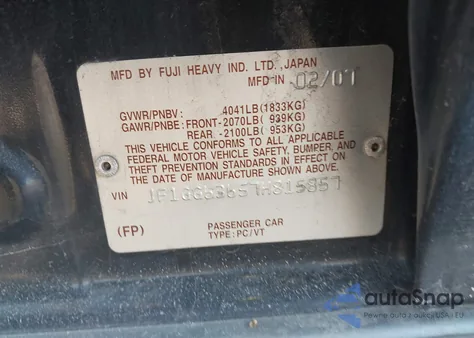 2007 Subaru Impreza Outback Sport z USA, uszkodzony, nr VIN JF1GG63657H815857